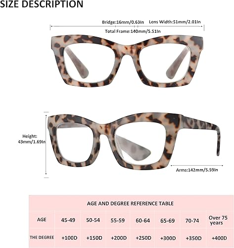 Vista 6 de Bullabulling - Paquete de 3 lentes de lectura, diseño cuadrado con bisagras de resorte, estilo Oprah, con bloqueo de luz azul, para mujeres y hombres