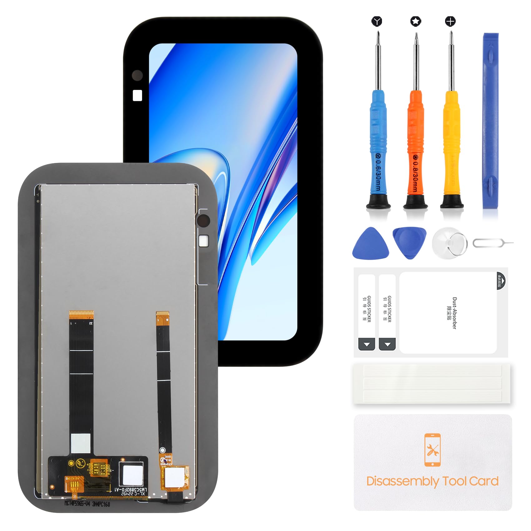LADYSON Pantalla LCD de repuesto para Echo Show 5 3ª generación de 5.5 pulgadas para Echo Show 5 3ª generación para Echo Show 5 3rd H97N6S LCD Display Touch Digitizer Glass Assembly Kit de reparación