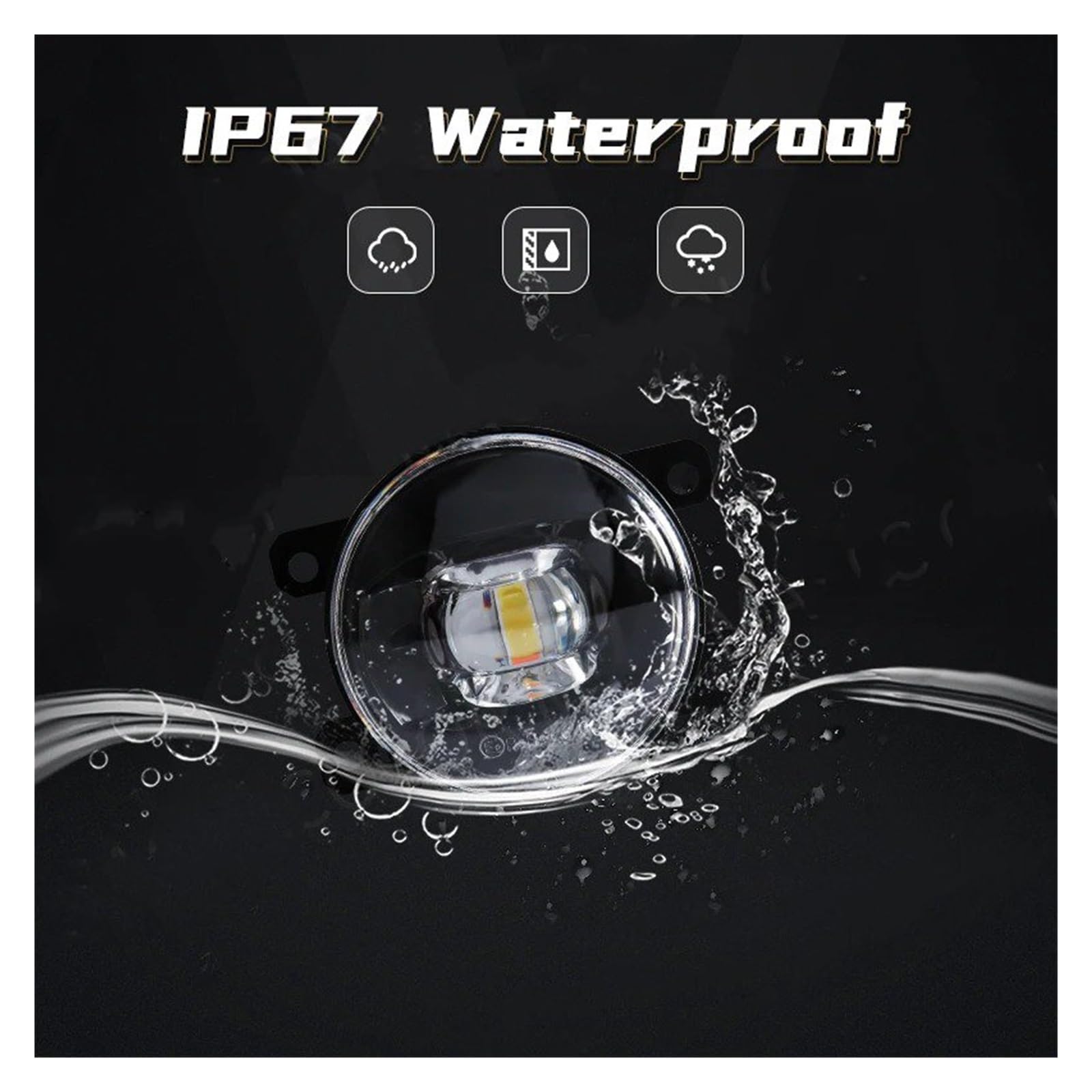 Luz Antiniebla LED Para Ford Para FOCUS Para MK2 SE Para SEL Para Titanium Para 4 Cilindros Luz Antiniebla 8000LM 30W 12V. Luces Antiniebla Luz Niebla(P-Amber)