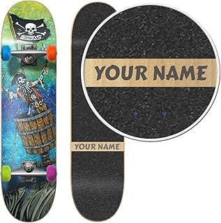 SkateXS Personalized Beginner Pirate Street Skateboard