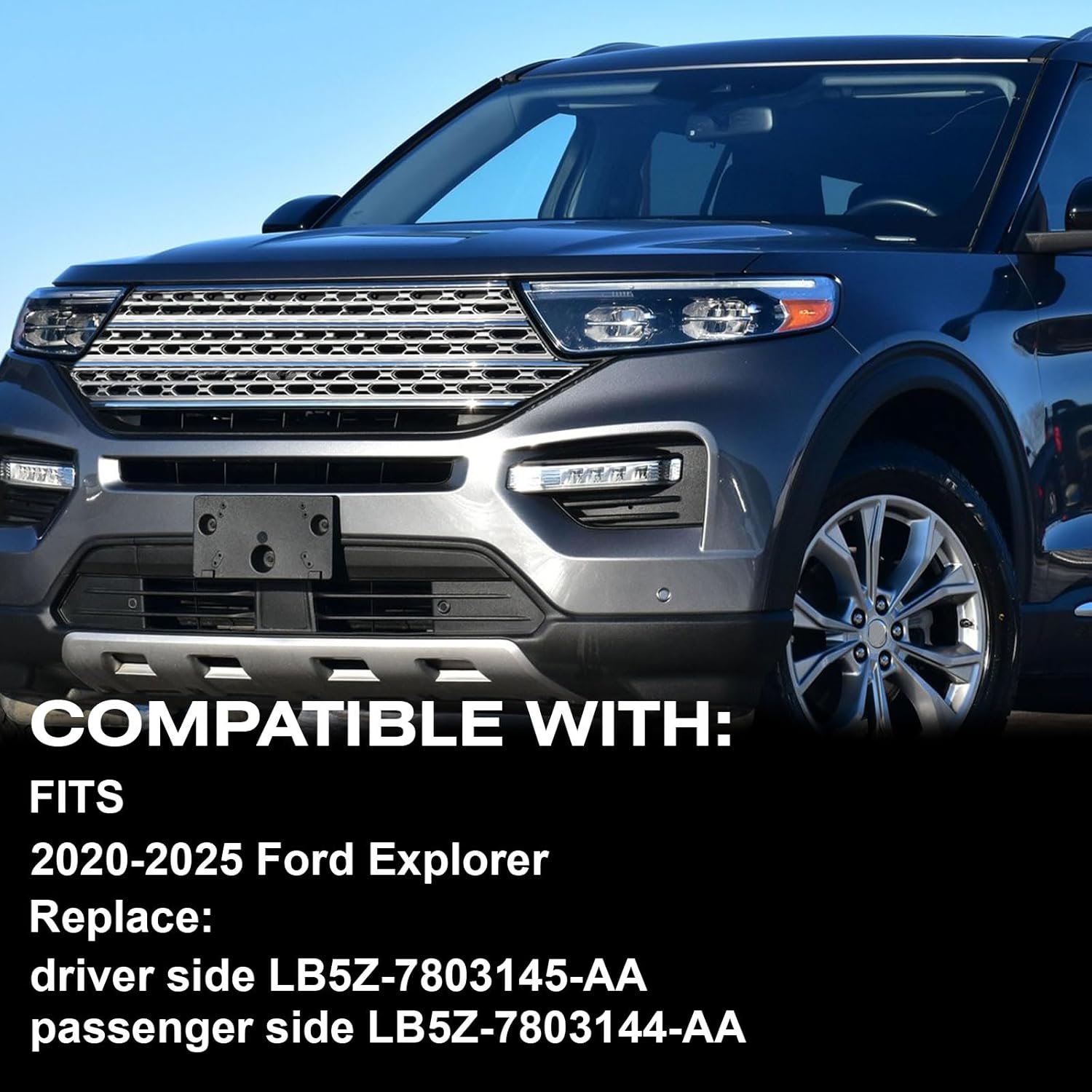 A Pillar Trim Compatible with 2020-2025 Ford Explorer,Window Windshield Molding Trim Passenger Right Side Replaces#LB5Z-7803144-AA