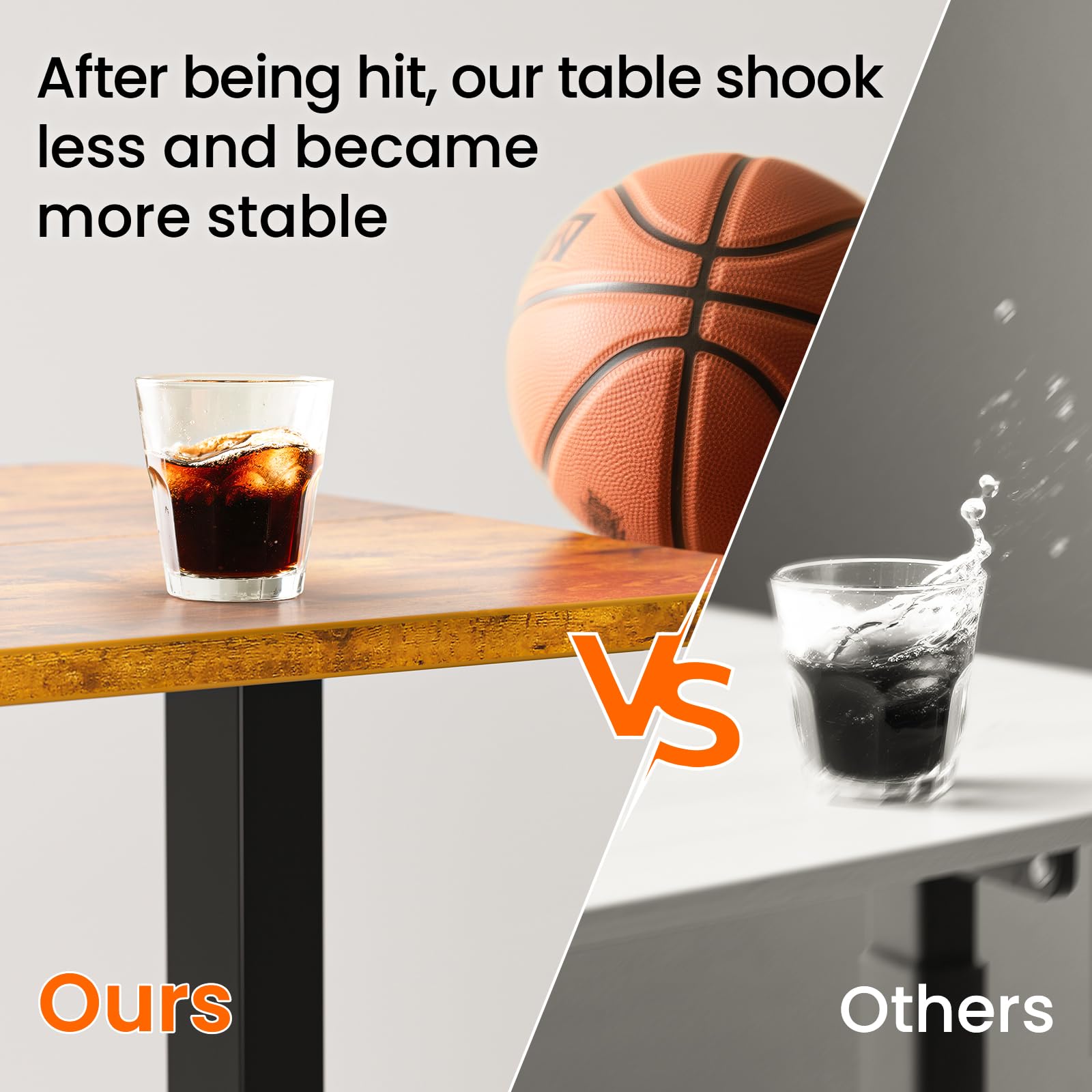 Veken 55 Inch Height Adjustable Sit Stand Up Wood Desktop Work Home Office Computer PC Table Tall Standup — view 5