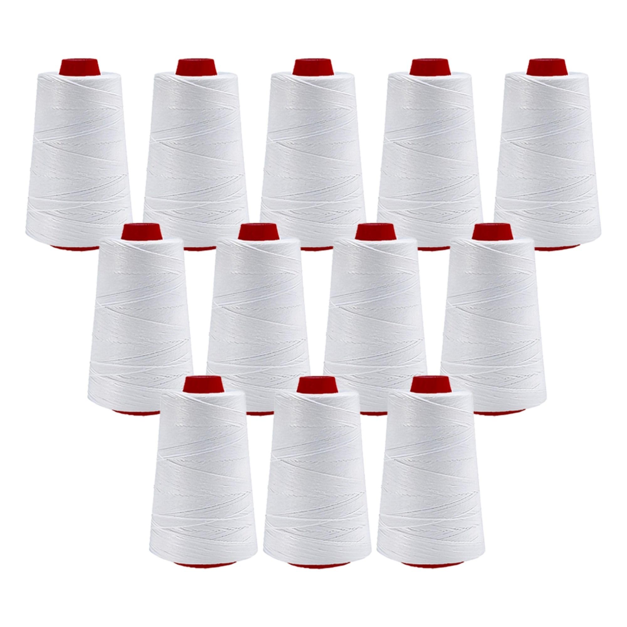 Filo da cucito resistente per mini macchine per chiudere borse, disponibile in 3, 6 e 12 rotoli, ad alta resistenza, di lunga durata, compatibile con macchine da cucire elettriche per borse portatili