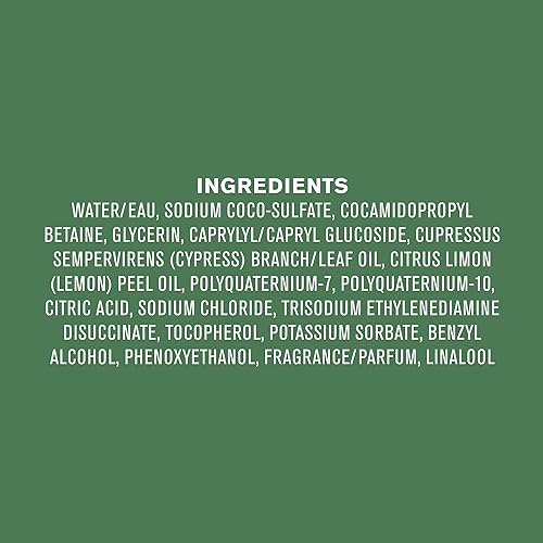 Miniatura 7 de Every Man Jack Nourishing Pacific Cypress - Gel de baño para hombre para todo tipo de piel, ingredientes derivados de forma natural, limpia e