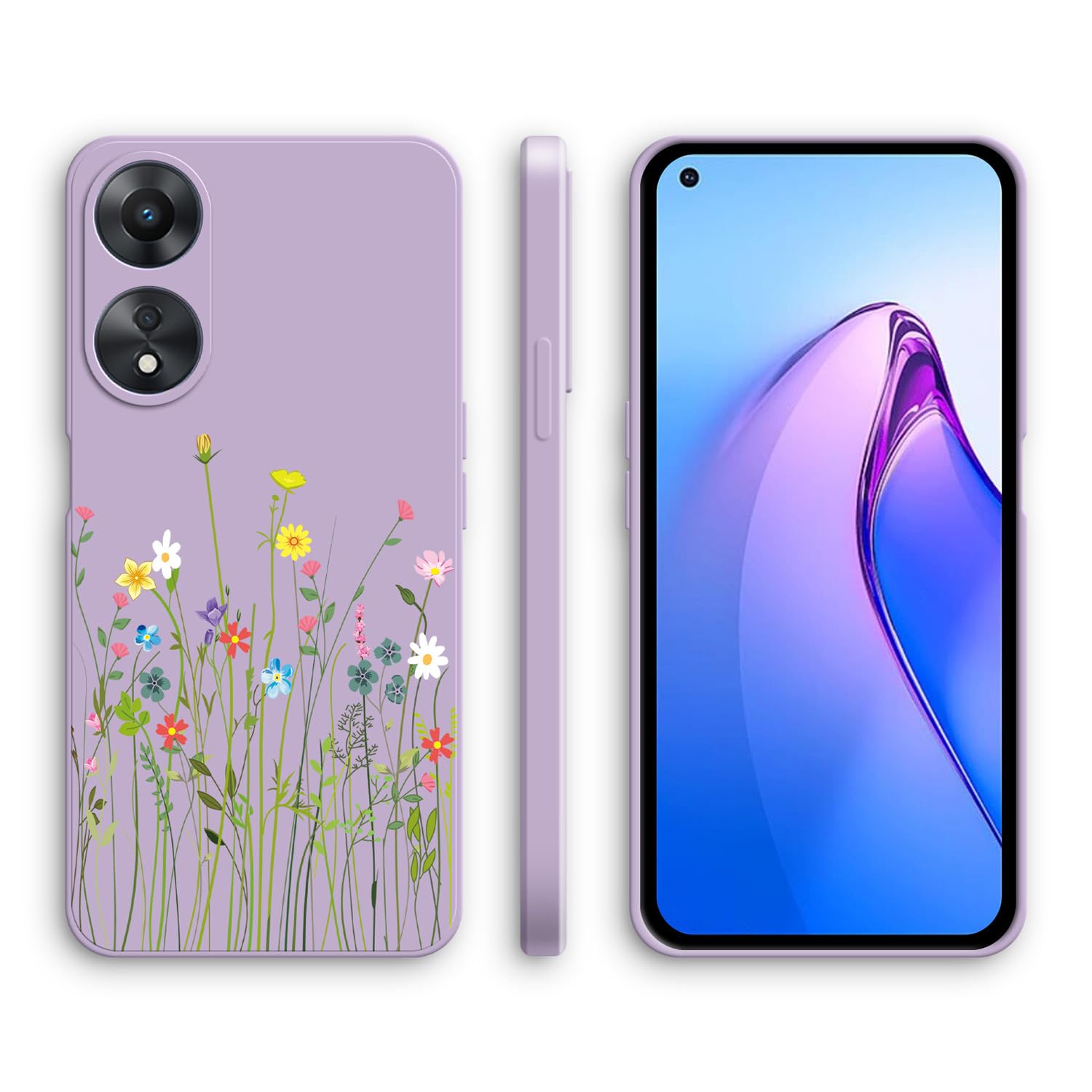 XINYEXIN Cover per Oppo A78 5G, Custodia per Telefono in TPU Antiurto