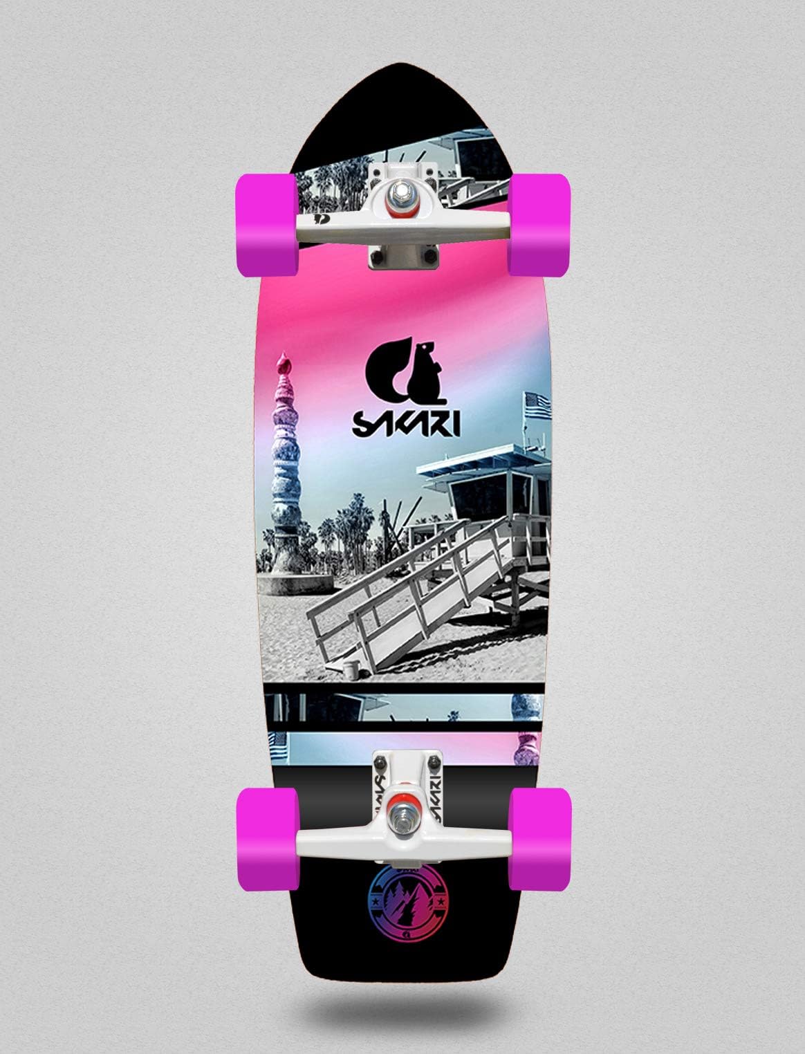 Surfskate Sakari Complete with SGI Surf Skate Trucks - Santa Monica 29