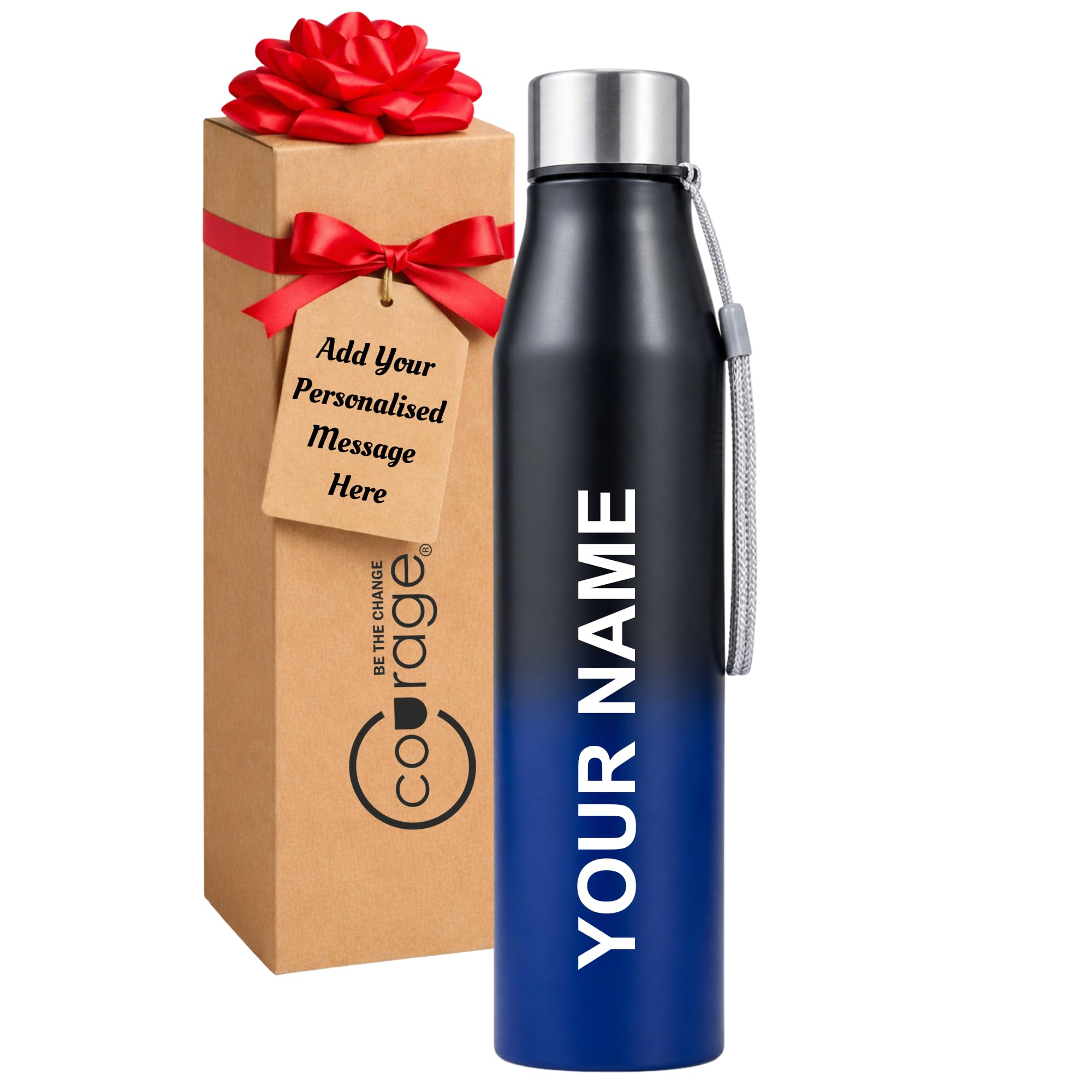 Personalized Name Engraved Water Bottle 1 Litre (Pink)| Custom Laser Engraved Stainless Steel Bottle |Leakproof Water Bottle with Carry Loop for Gym, Office & School |Gift for Kids, Men & Women. — Amazon image 15