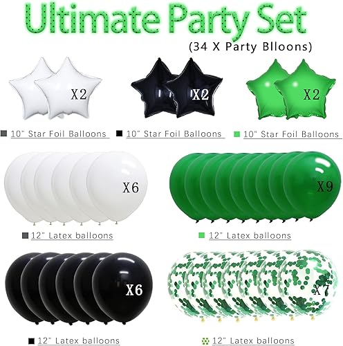 Miniatura 2 de KAXIXI Decoraciones de graduación de clase de 2024, suministros de fiesta de Nochevieja 2024, globos de fiesta verde y negro 2024 para graduación,