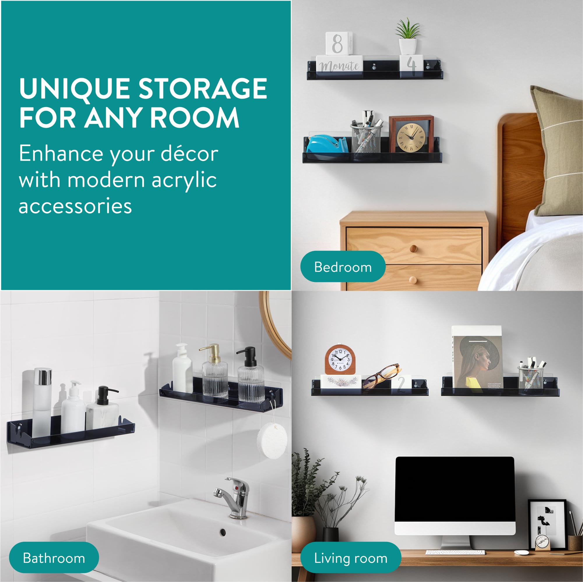 TMISHION Support De Barre De Glissière De Douche Ensemble De Support De