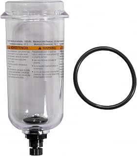 Parker PS832P Polycarbonate Bowl with Twist Drain for 07F, 12F, 07E Series Filter/Regulator, 7.2oz Capacity, 150 psig
