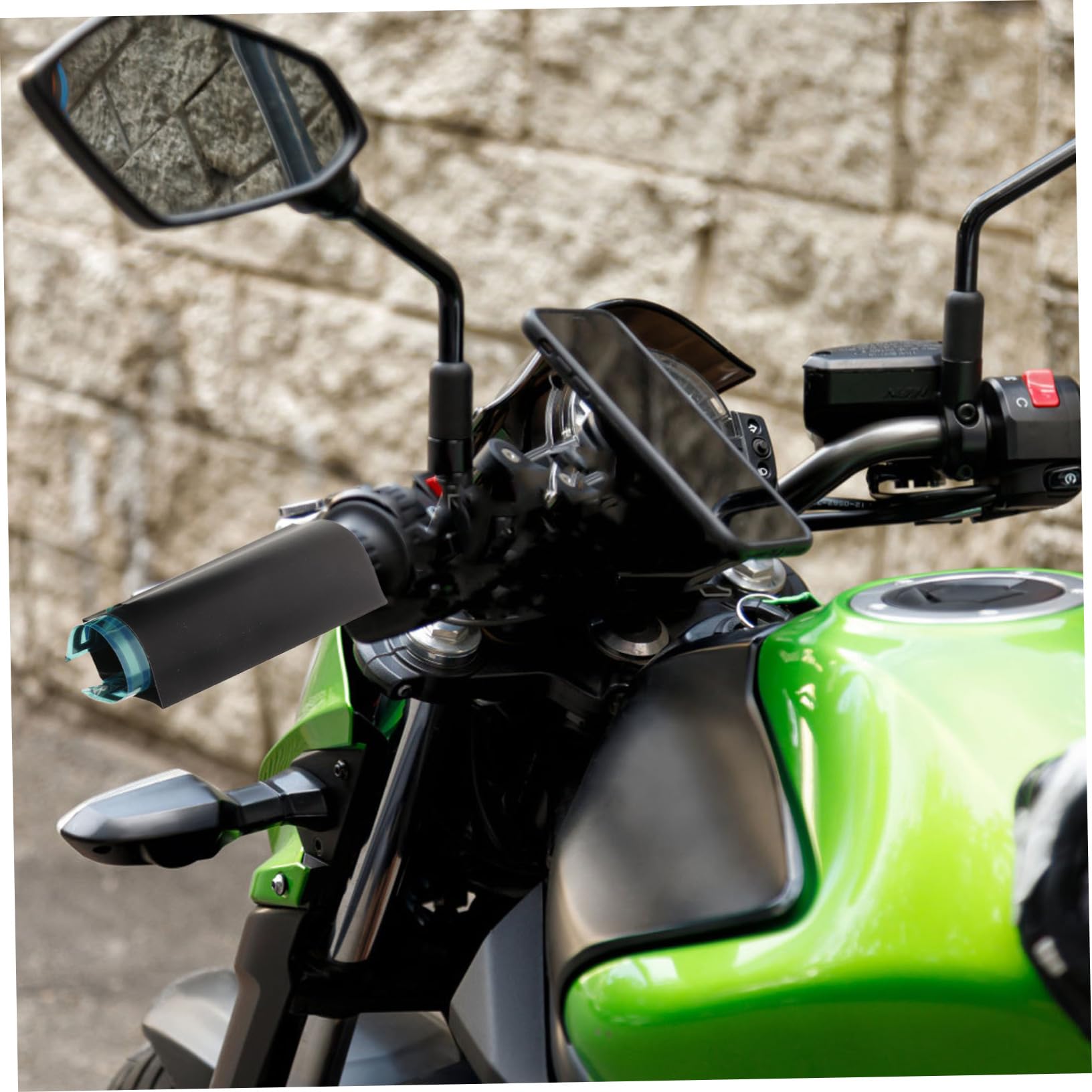 Mobestech 2stücke Heizgriffe Für Motorräder Universelle Elektrische Lenkerheizung Mit DREI Temperatureinstellungen rutschfeste Oberfläche Einfache Installation Ohne Beschädigung