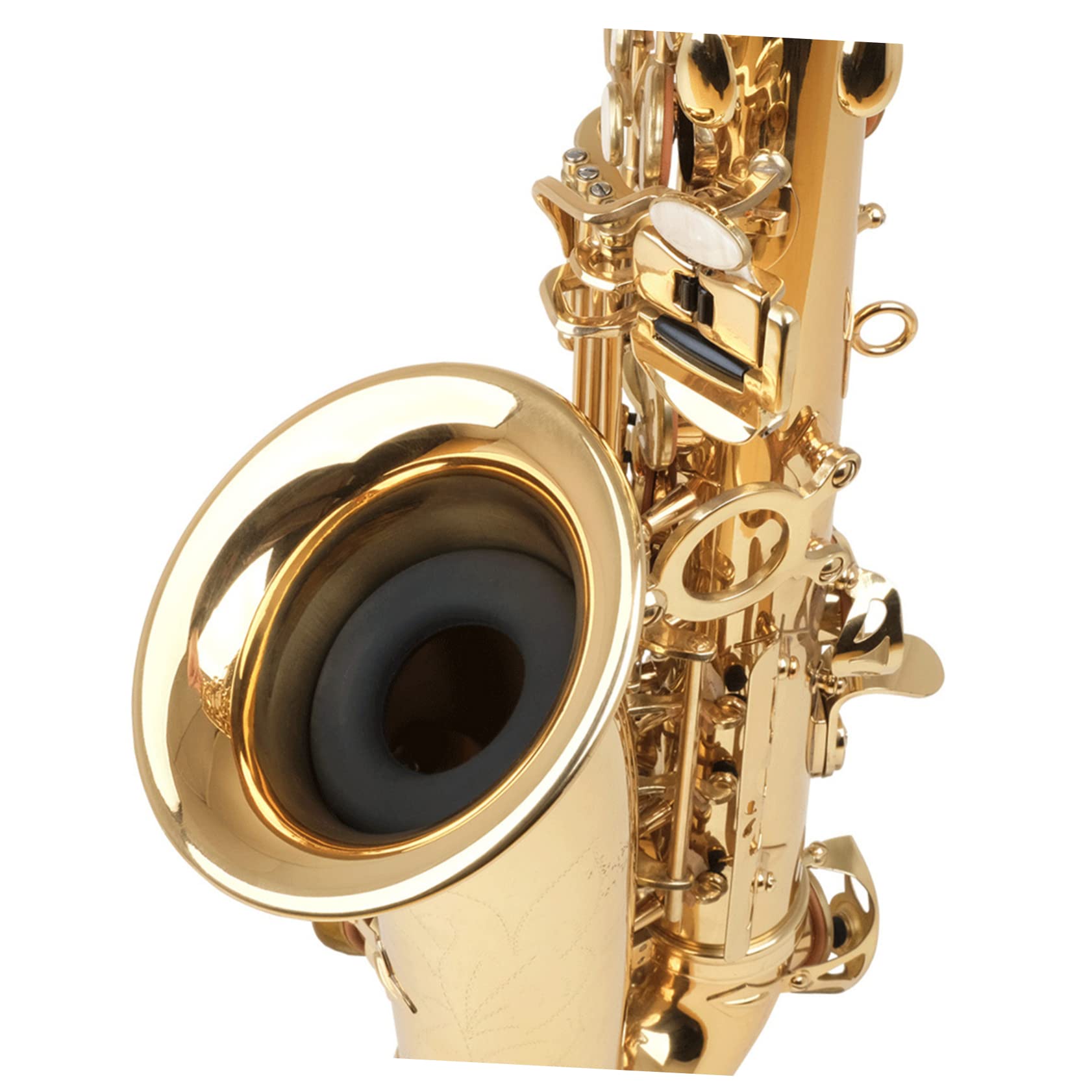 VANZACK Silicone Tenor Saxophone Mute Dampener Noise Reduction for Practicing Musicians Durable Accessory for Alto Saxophone Lightweight Design present for Sax Players