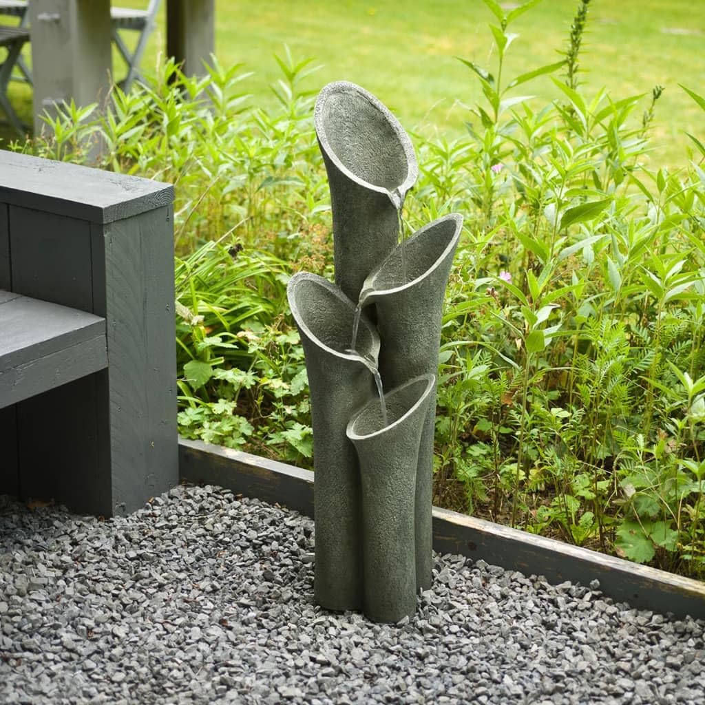 Ubbink Fuente Agua Decorativa Jardín Interior Cascada Eléctrica Decoración Zen