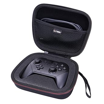 LTGEM Case Compatible with Xbox Core/PlayStation DualSenseTM/PowerA/GameSir G7 SE/Xbox Microsoft Elite Series 2 Core Gaming Controller, Hard Travel Carrying Storage Bag - BlackCase Only