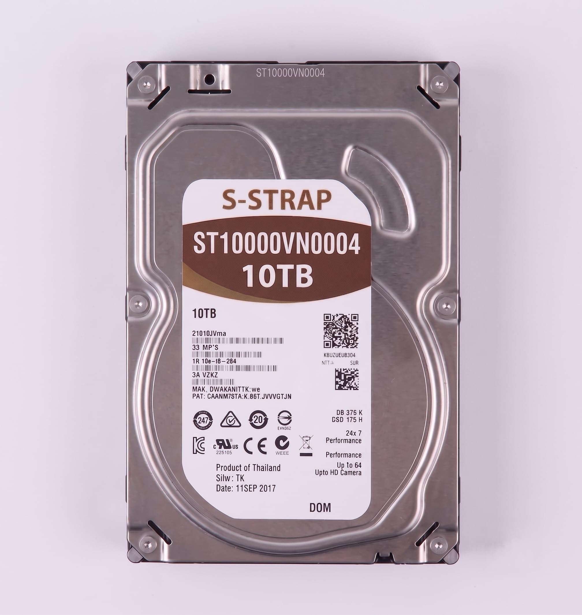 ST12000VN0004 12TB Internal Hard Drive for Surveillance | 24x7 Performance, Supports up to 64 HD Cameras, 3.5 inch Form Factor, NVR/DVR Compatible, Model ST8000VN0004-image-29