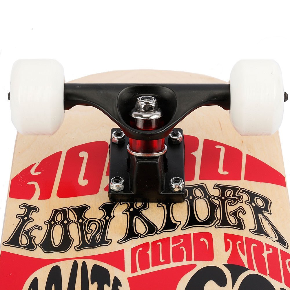 FunTomia Skateboard mit ABEC-9 Kugellager Rollenhärte 100A und 100% 7-lagigem kanadisches Ahornholz Skate Board mit Kicktail