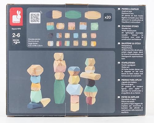 Miniatura 13 de Janod Sweet Cocoon - J04401 - Piedras apilables para niños mayores de 2 años