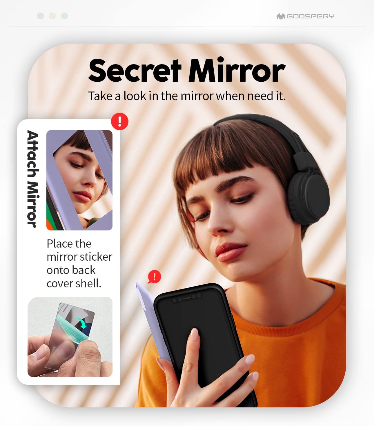 GOOSPERY Magnetic Door Bumper Compatible with iPhone XR, Card Holder Wallet Easy Magnet Auto Closing Protective Dual Layer Sturdy Phone Back Cover - Lilac Purple - Image 5