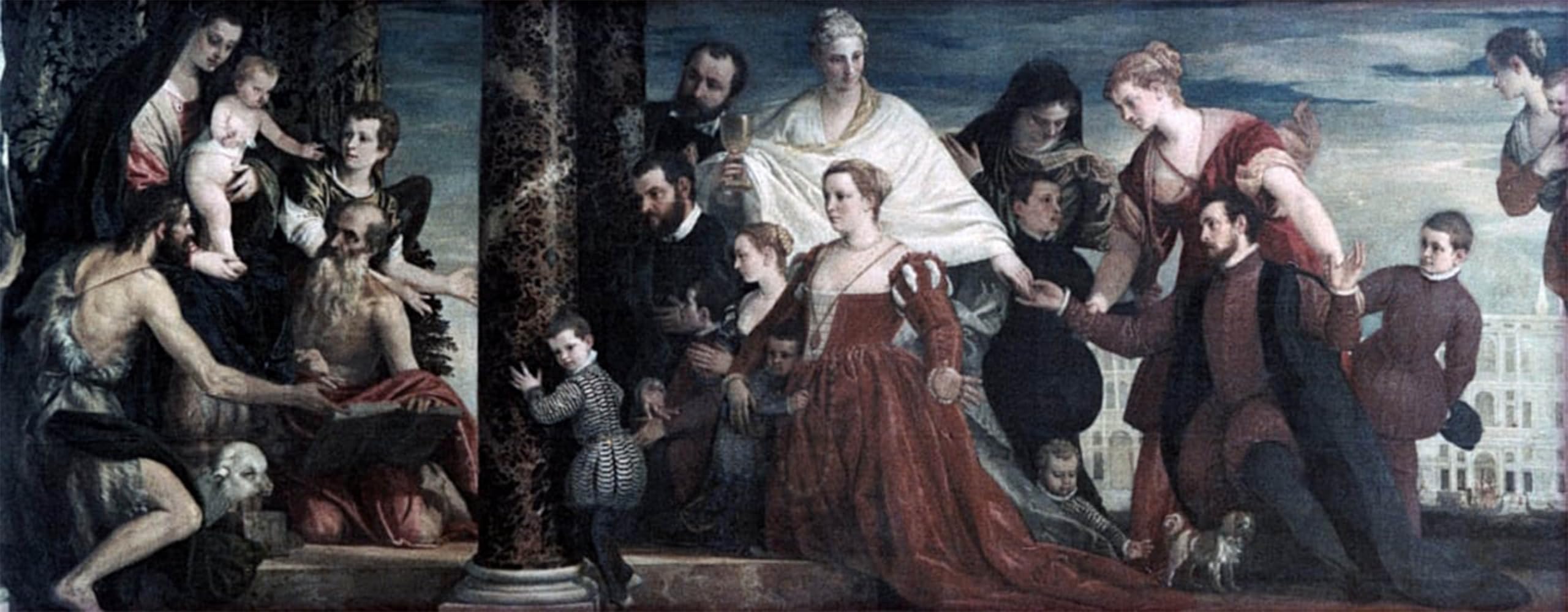 Posteriik No Frame Famous Print Pop Art Wall Art Graffiti The Lady And The Cuccina Family By Paolo Veronese Art Prints For Home Decor 60X90cm