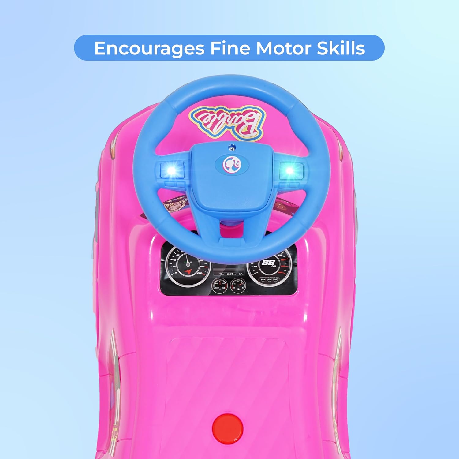 Barbie Foot to Floor Ride On, 2025 FTF Hilux Toy Vehicle, Easy-Roll Wheels, Safe Durable Construction