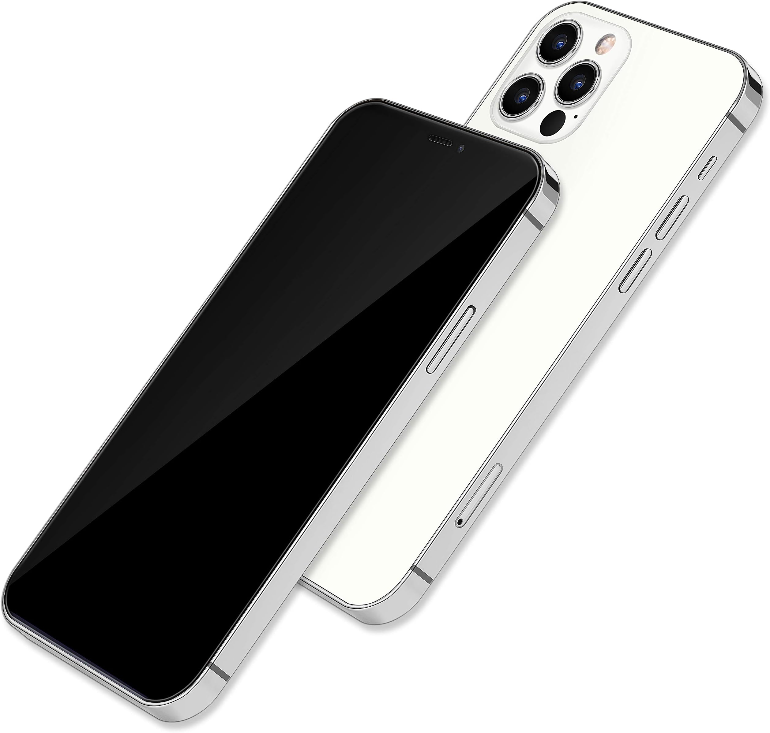 [Full Metal] Dummy Phone Display Model Compatible with Apple iPhone 12 Pro Max 12 Mini Non-Working Upgraded Metal Frame (12pro max Silver blackscreen)