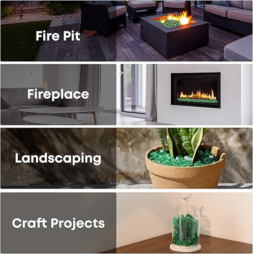 Miniatura 7 de Stanbroil - Cristal para fuego de chimenea, lugar para fogatas.