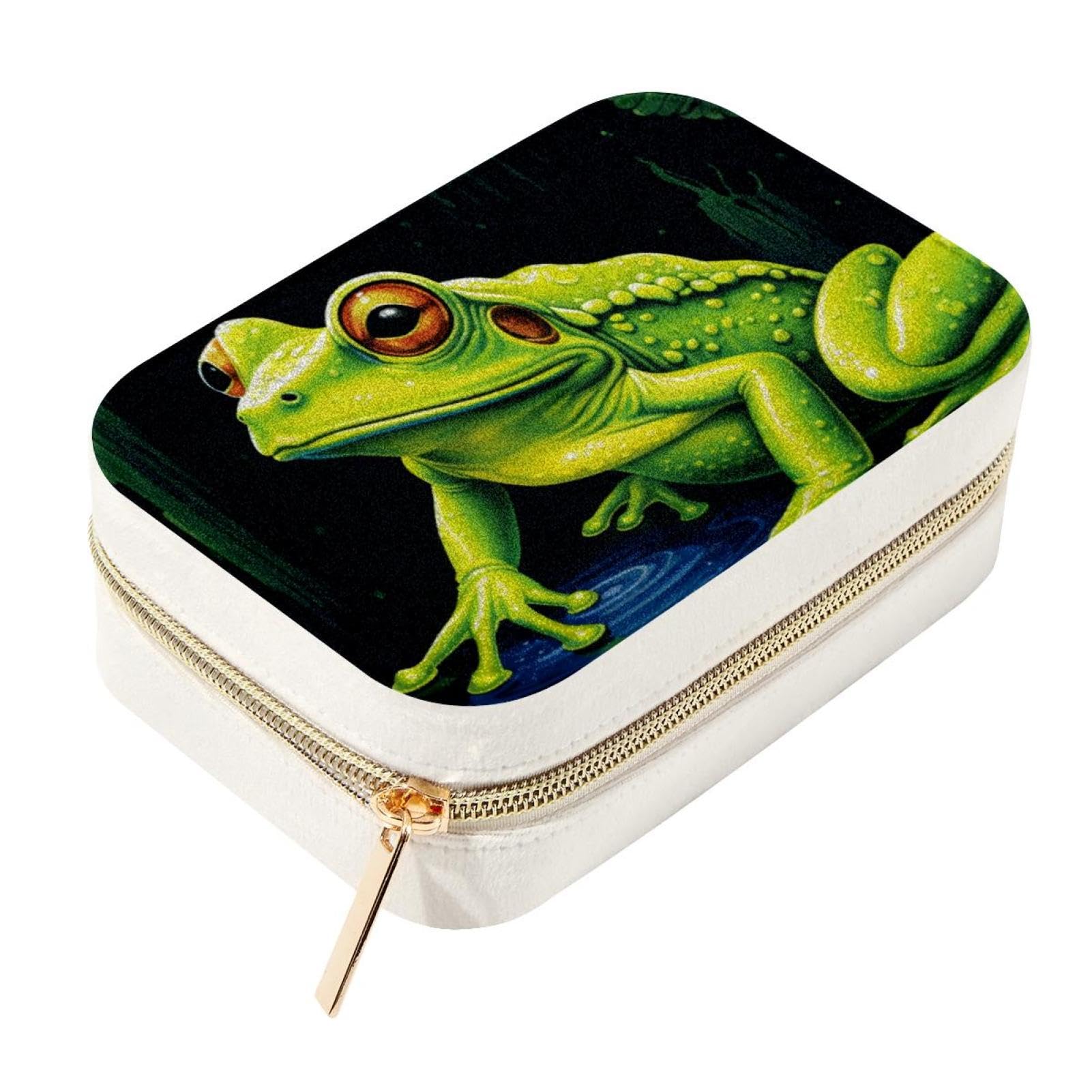 Boîte à bijoux de voyage grenouille, l'étui portable idéal pour vos vacances