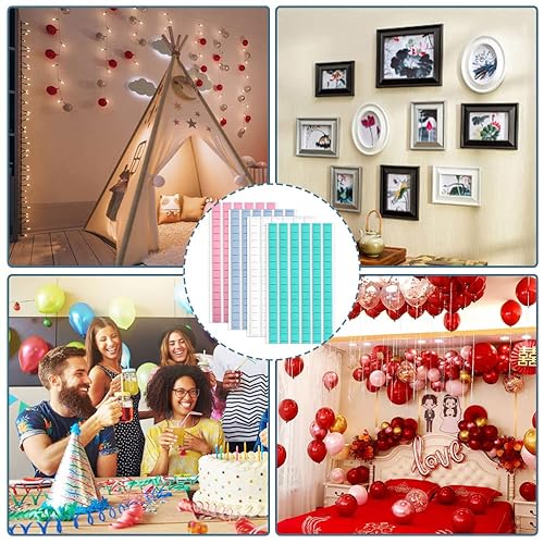 Vista 28 de 102 piezas adhesivas adhesivas, masilla extraíble para pósteres, masilla de montaje reutilizable para colgar en la pared, fotos, carteles, limpieza