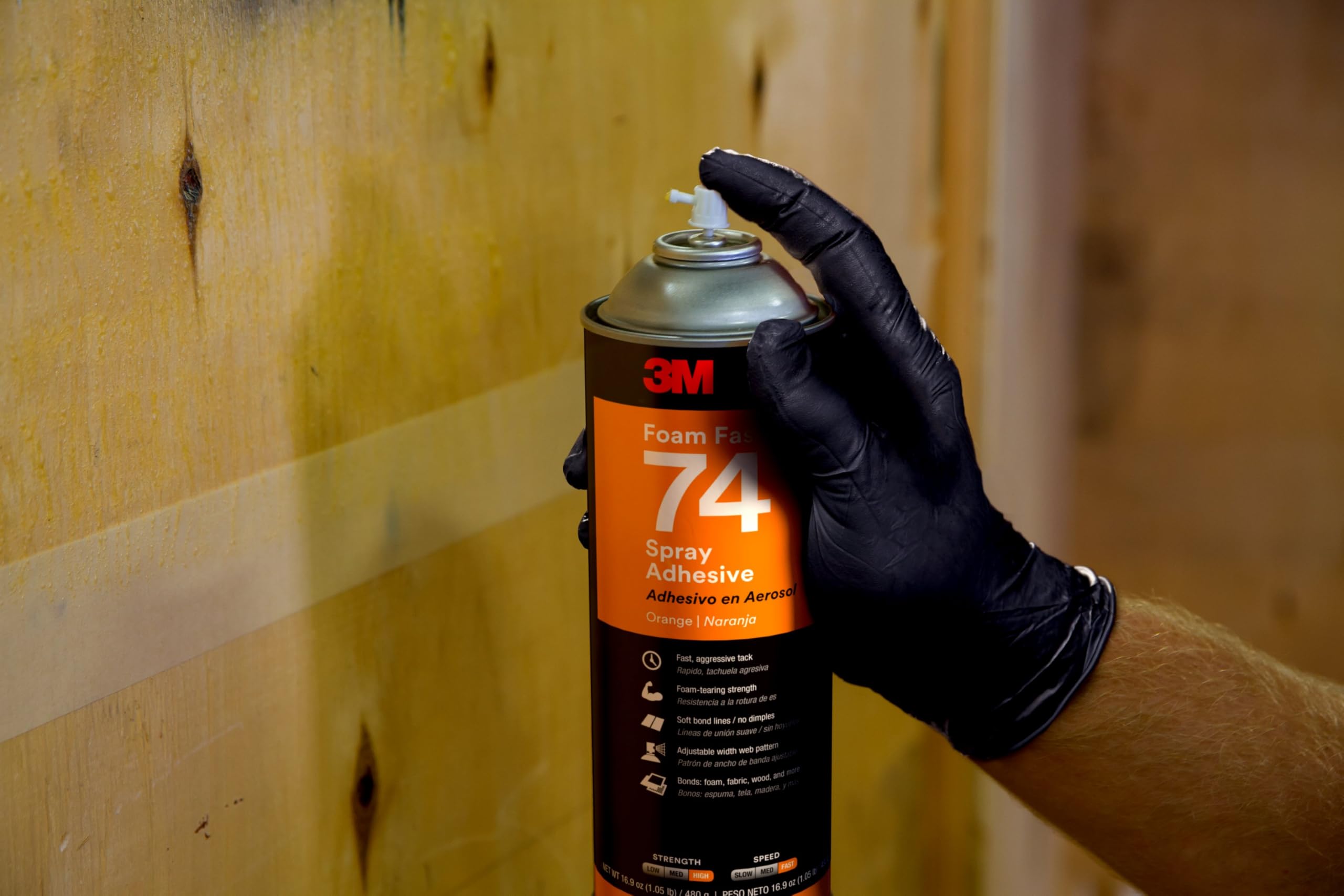 3M Spray Adhesivo 74 Rápido para Espuma, 500 ml, 1 unidad
