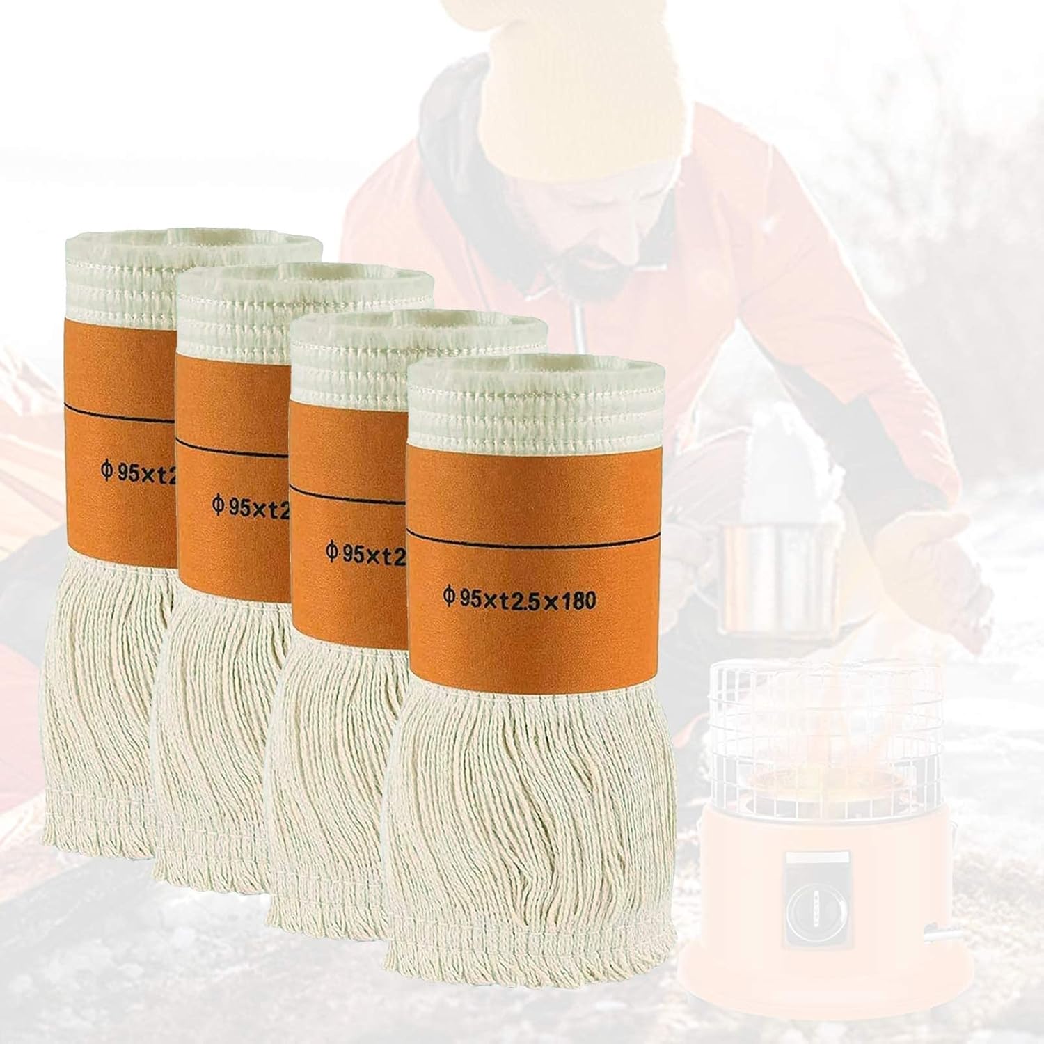 LUHAN Kerosene Stove Wick Φ95x2.5x180mm Radiant Heater