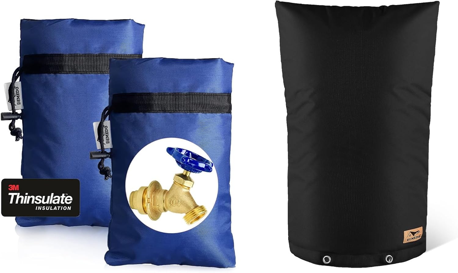 Enlarge Outdoor Faucet Cover for Winter Bundle with Backflow Preventer Insulation Cover