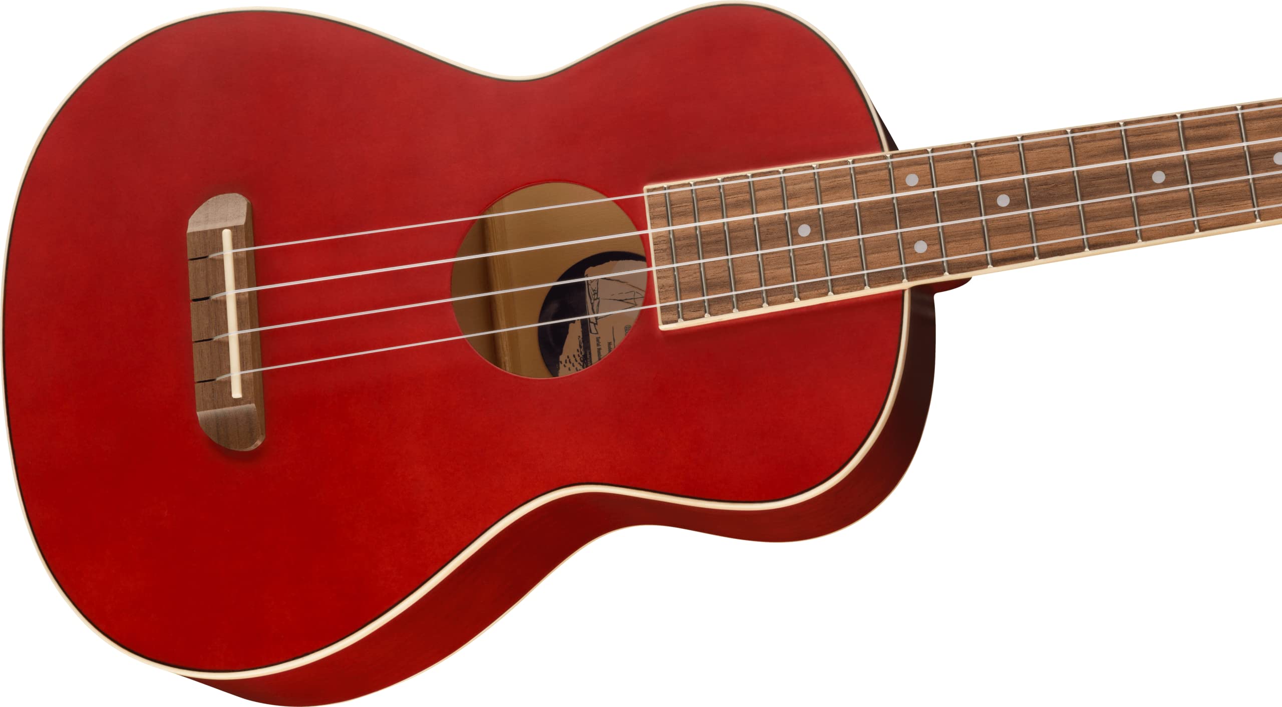 Fender Avalon Tenor ukulele, deska z orzecha włoskiego, kolor wiśniowy
