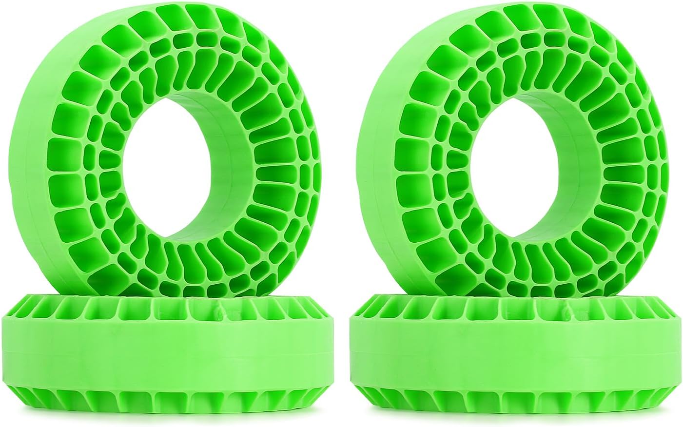 INJORA Silicone Rubber Insert for 118-122mm 4.75" OD 1.9" Wheel Tires(Large Yellow)