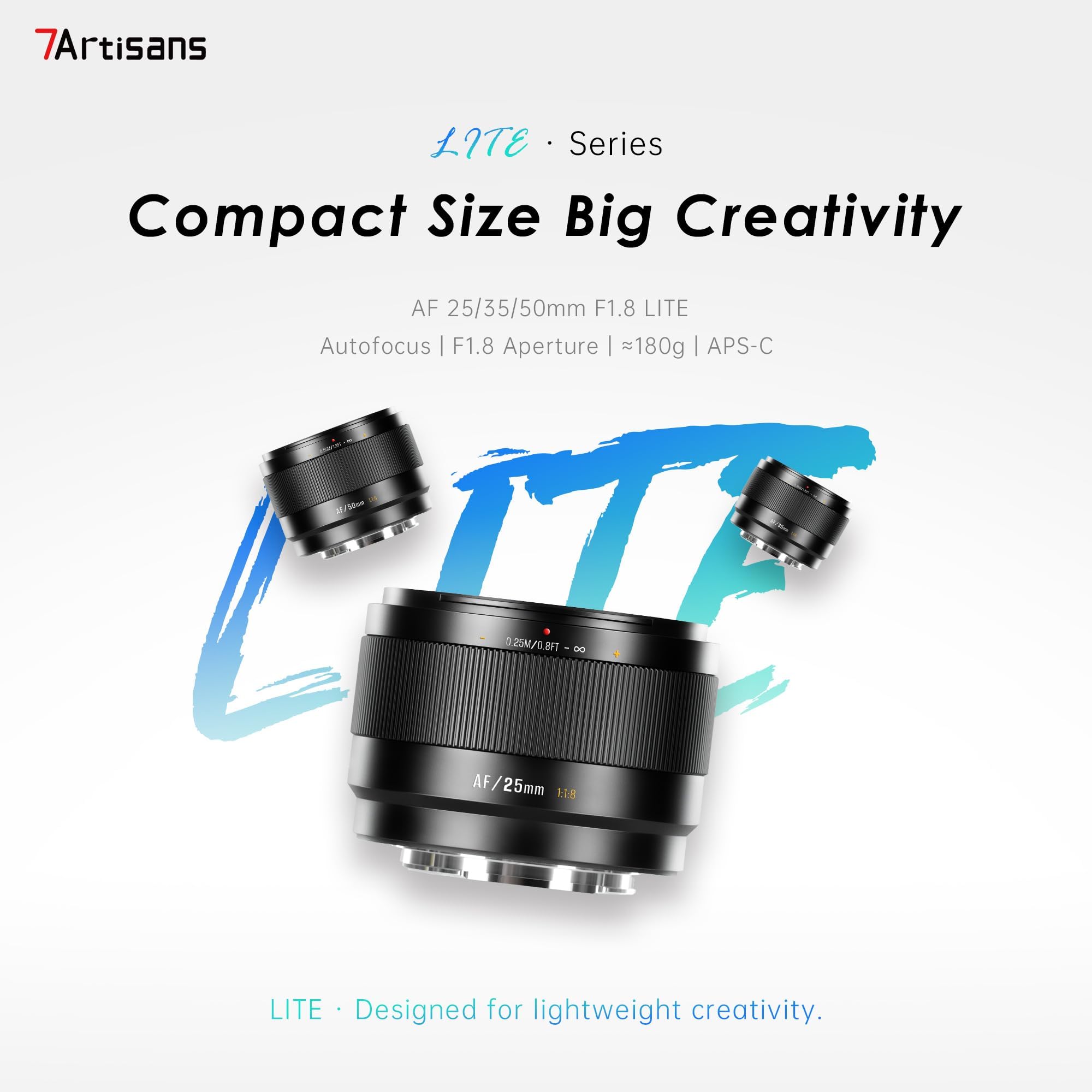 Amazon.co.jp: 7Artisans AutoFocus 25/35/50mm F1.8セット APS-C