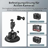 SMALLRIG Support à Ventouse 4,5" avec Bras Articulé à Rotule, Compatible avec Les Caméras d'action DJI Osmo Action 6/5 Pro/4, Insta360 x5 et GoPro 13/12, Charge Maximale 1,5 kg - 5855B - 2