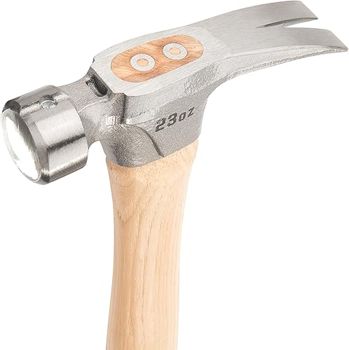 Miniatura 3 de ESTWING Pro California Hammer - Martillo de garra de 23 onzas con cara lisa y mango de madera de nogal - MRW23LS