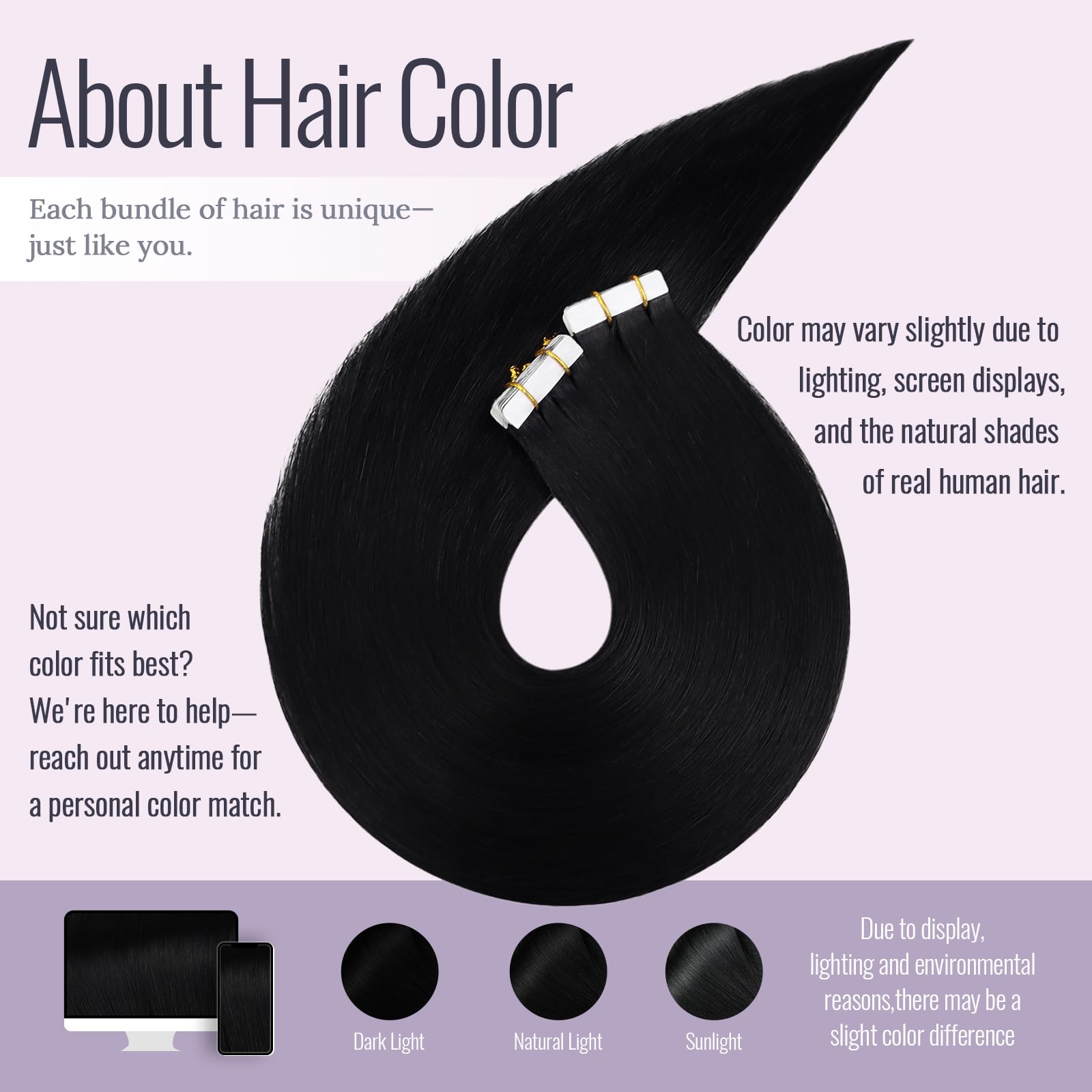 Fshine Extension Capelli 55 cm 50 g Nero Corvino Extension Biadesive Capelli Veri Tape Umani 20 pcs Extensions Veri Biadesivo Lisci Human Hair Matrimonio Colore 1