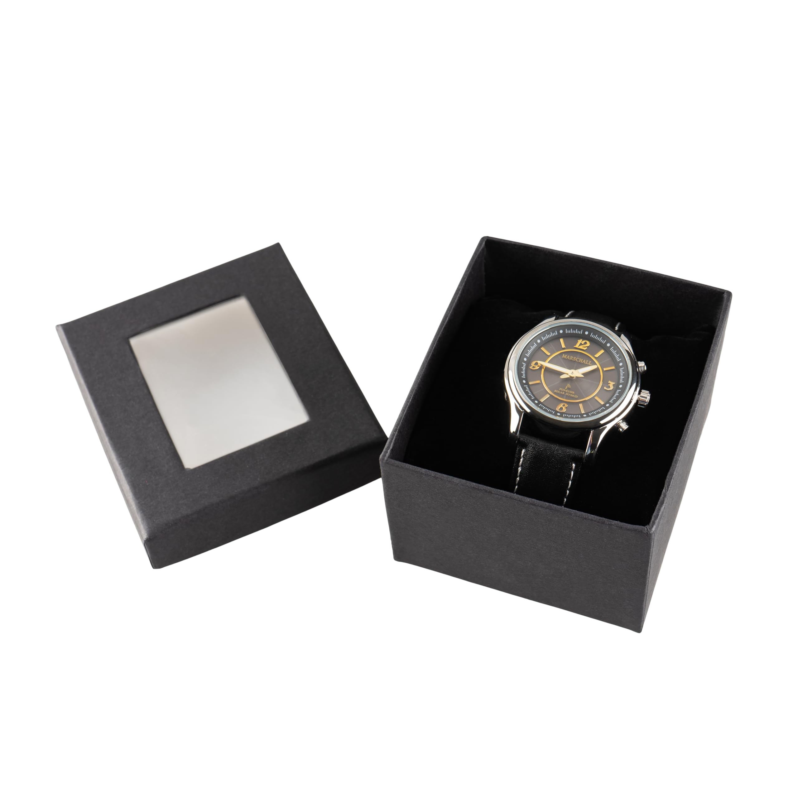 Marschall Deutsch sprechende Damen Armbanduhr I Mit Solarpanel I 1148sl I Funkarmbanduhr I Für Blinde, Senioren und Demenzkranke I Datum- und Zeitansage I Lederarmband