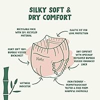 Vista 2 de Naty - Pantalones de entrenamiento de viscosa de bambú, ropa interior de entrenamiento para ir al baño, dominadas, ecológicos, suaves como la seda