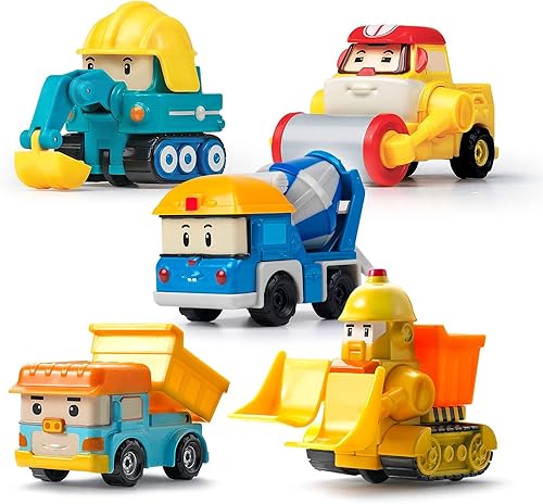 Miniatura 117 de Robocar Poli, Poke - Autos de juguete de metal, excavadora, vehículos de construcción, camión de juguete, regalos de cumpleaños para niños y niñas