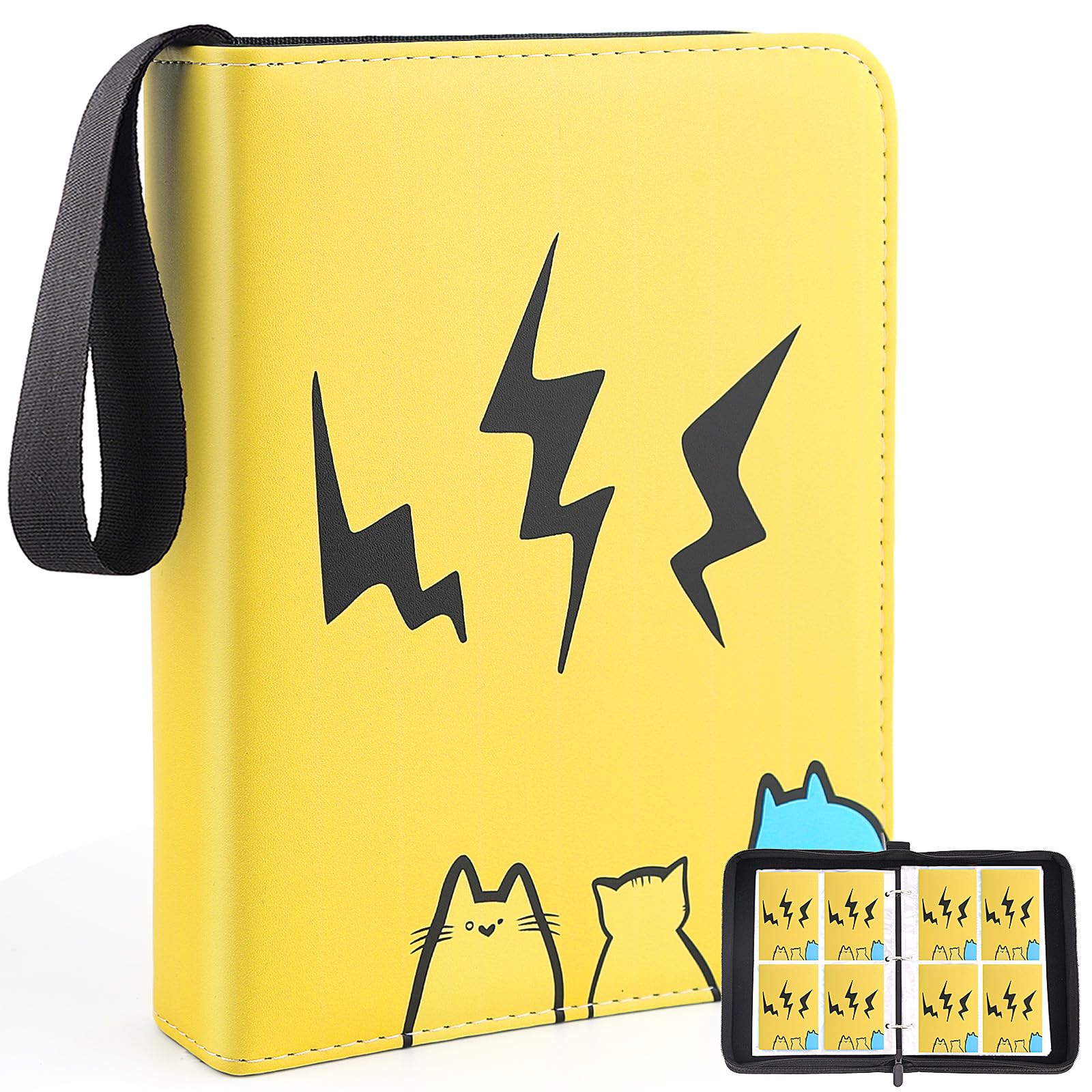 Classeur de cartes à collectionner 400 places avec 50 pochettes rechargeables