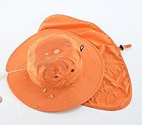 Vista 27 de Home Prefer Sombrero para sol para el aire libre con protección UV, secado rápido, unisex con solapa para proteger el cuello Negro