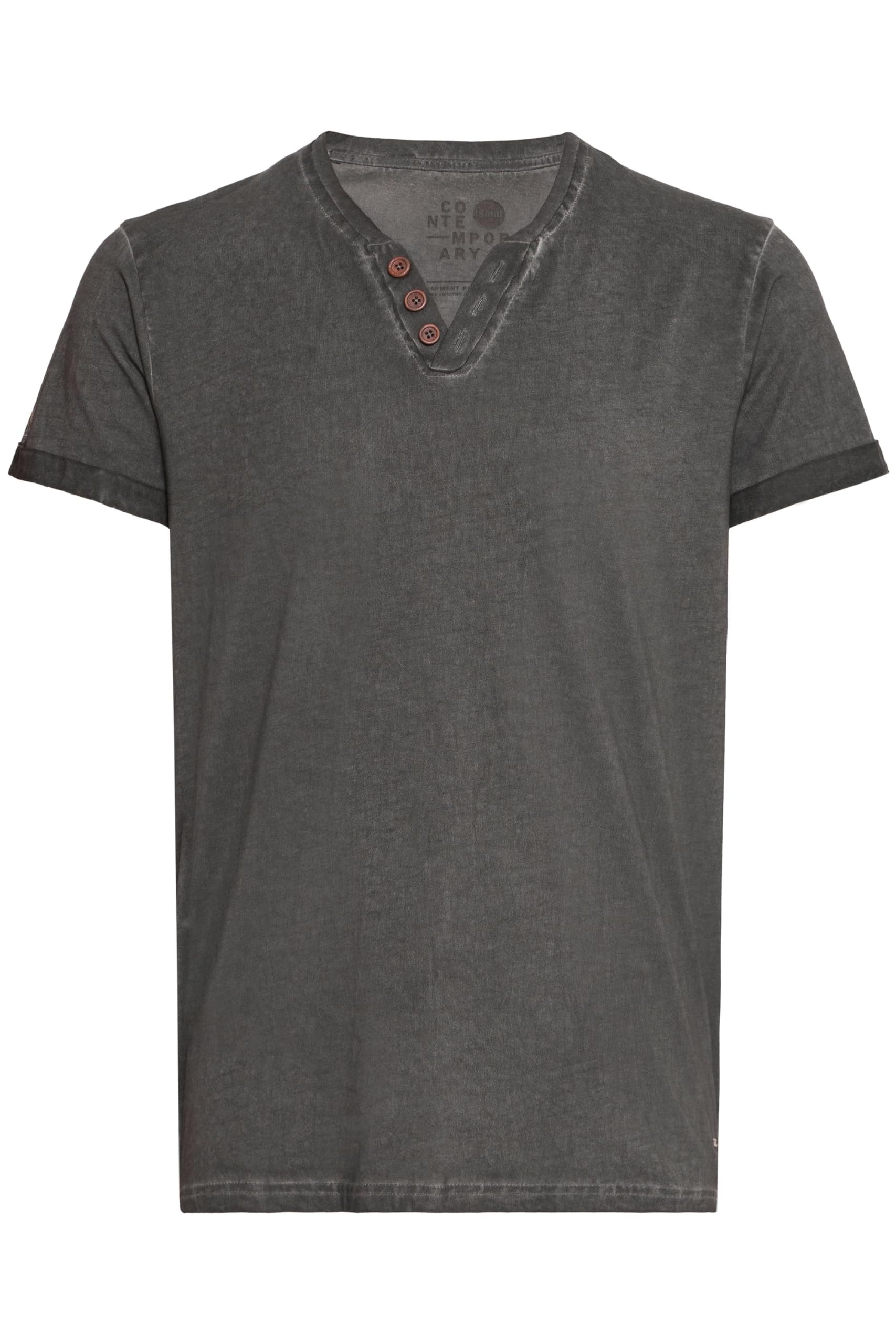 !Solid SDTino Herren T-Shirt Kurzarm Shirt mit V-Ausschnitt 100% Baumwolle Regular fit