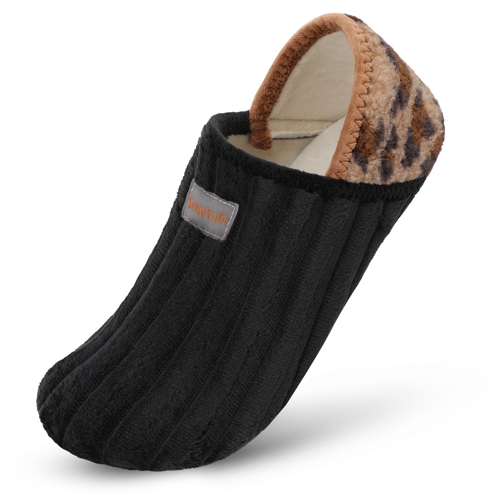 Scurtain Slippers for Women Men House Slipper Socks Lightweight Unisex Adults Barefoot Shoes Non-Slip Travel Slippers