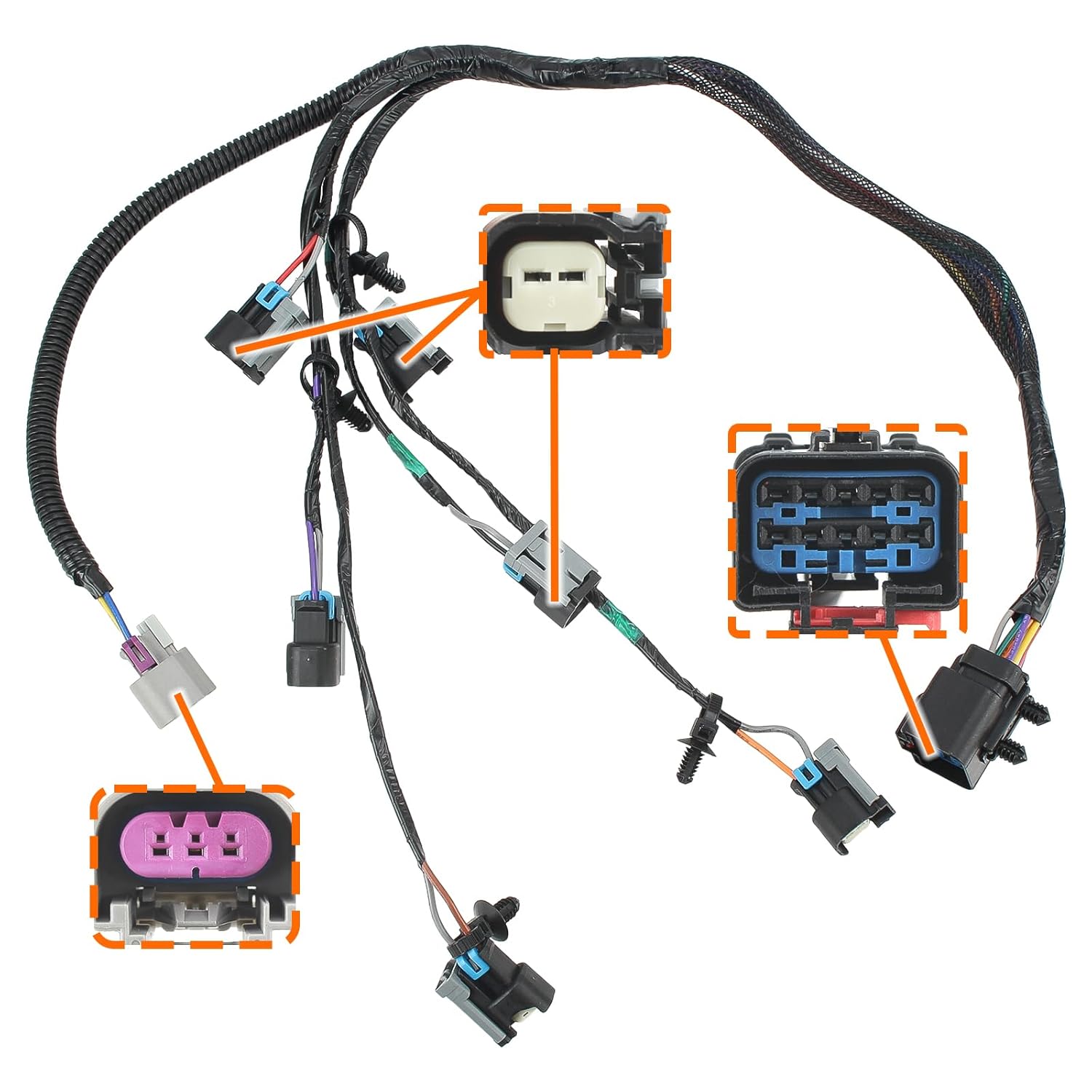GoaMotors 4868408AC Fuel Injector Wiring Harness Replacement Fit for Chrysler Town and Country Voyager for Dodge Grand Caravan 2001-2003