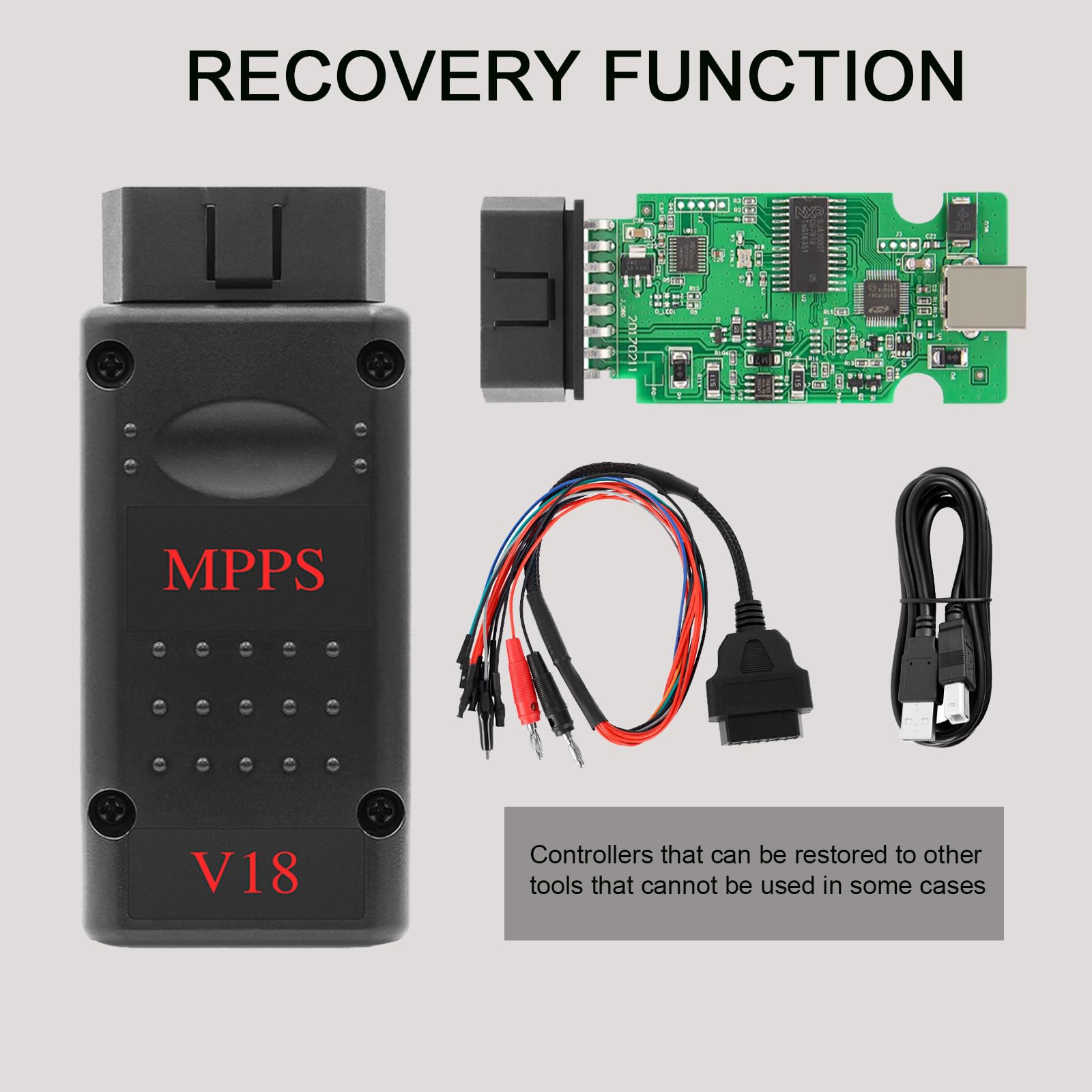 Mpps V18, Tuner ECU, Strumento di Diagnosi Auto, Scanner di Tuning ECU P Tuning per Auto Strumento di Diagnosi di Ricambio