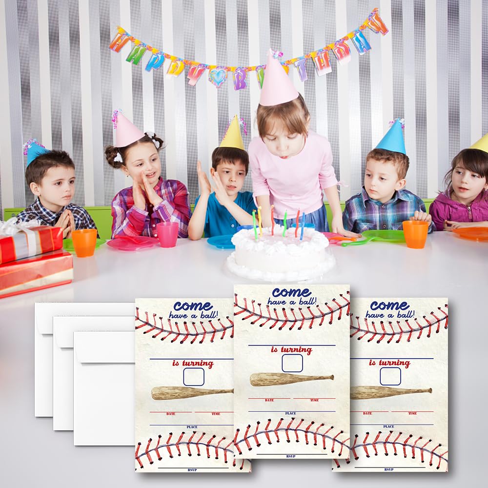 All Star Sport Lot De 20 Invitations D'anniversaire Avec Enveloppes Motif Football