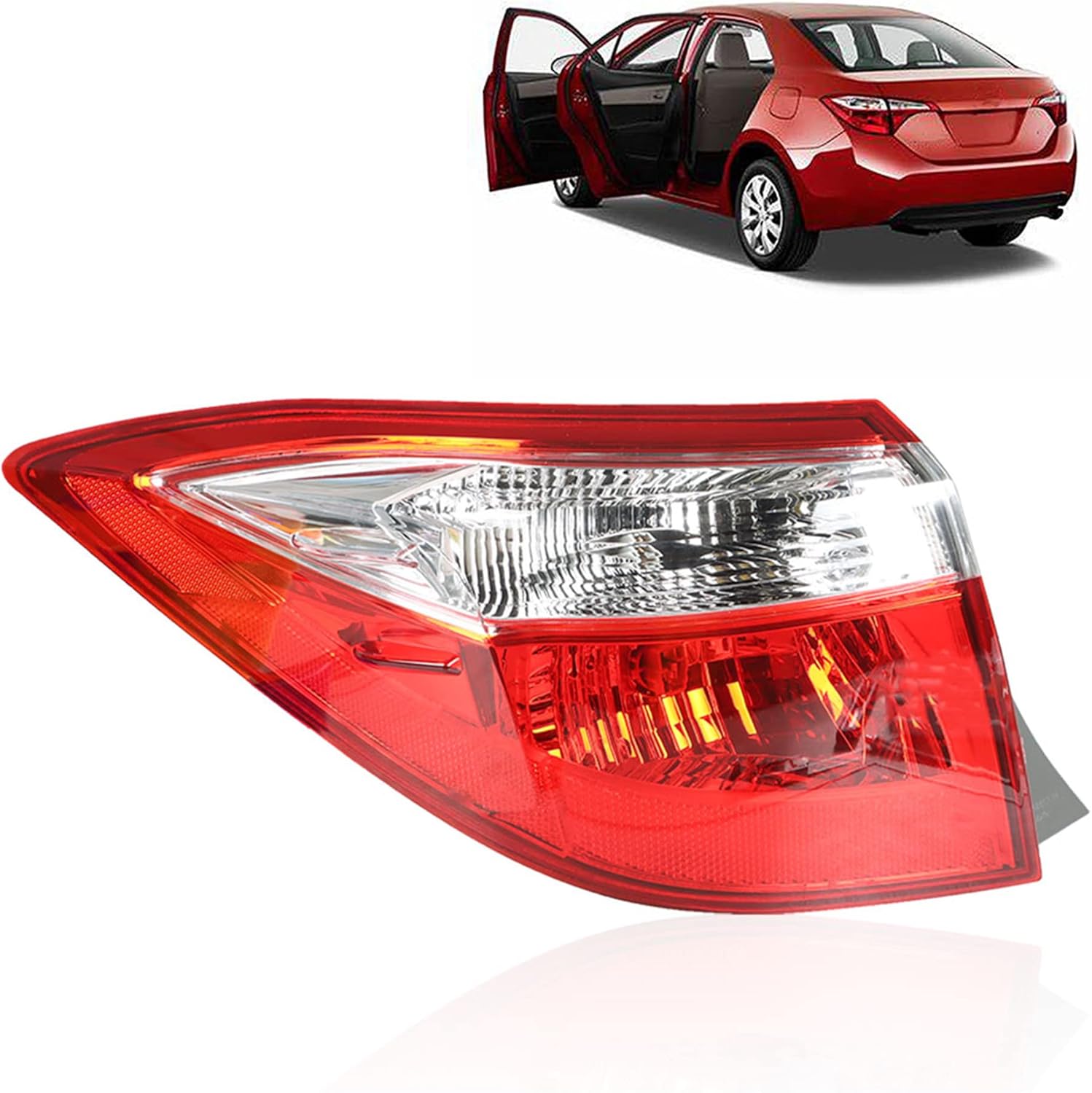 Tail Light Outer Right Side Brake Brake Light Replacement for 2014 2015 2016 Corolla 815600275 Warning Light
