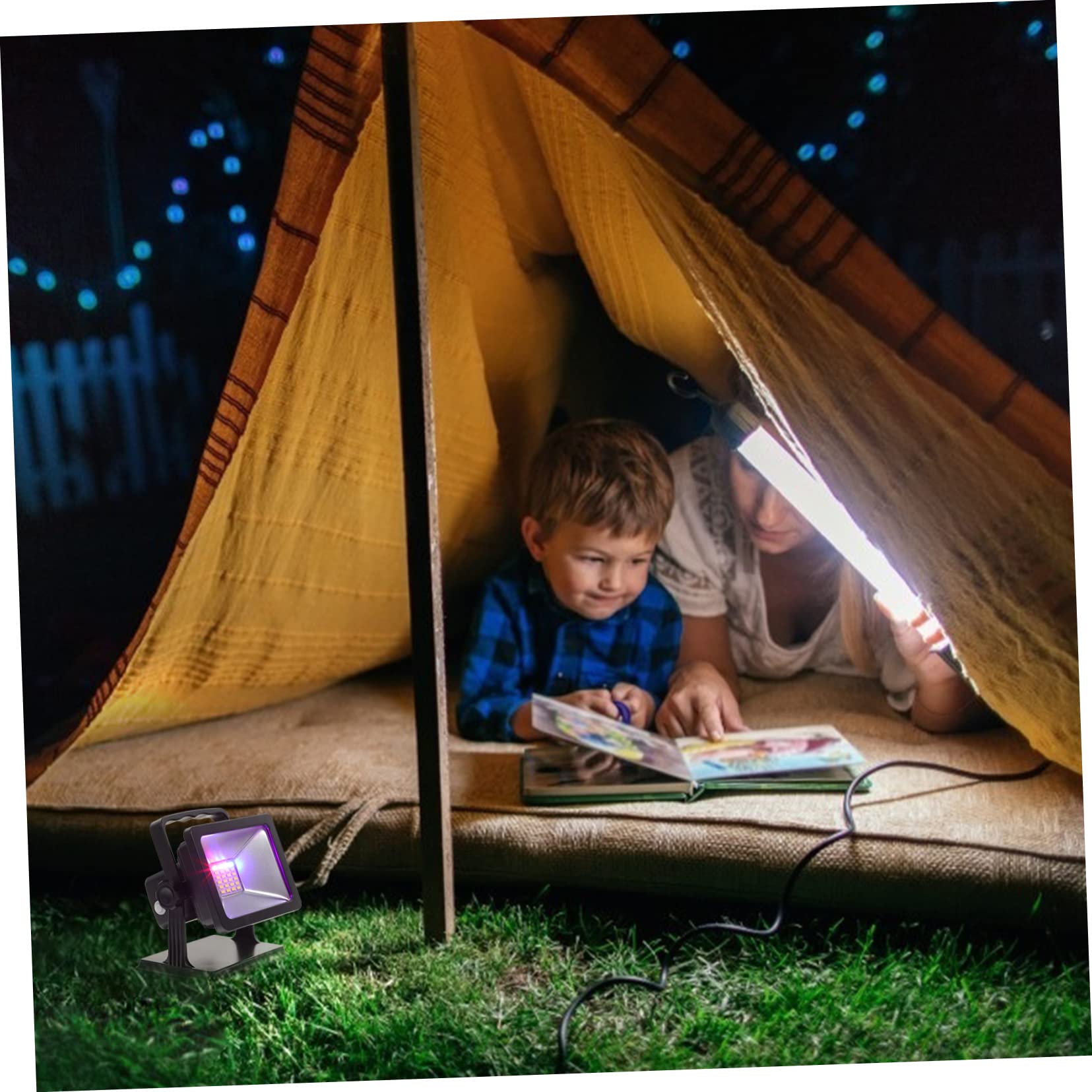 Luz LED de Emergencia para Exteriores, Reflector para jardín, Recargable por USB, para Camping, Senderismo, Barbacoa.