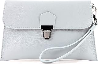 modamoda de - T190 - Pochette in pelle con tracolla in pelle italiana